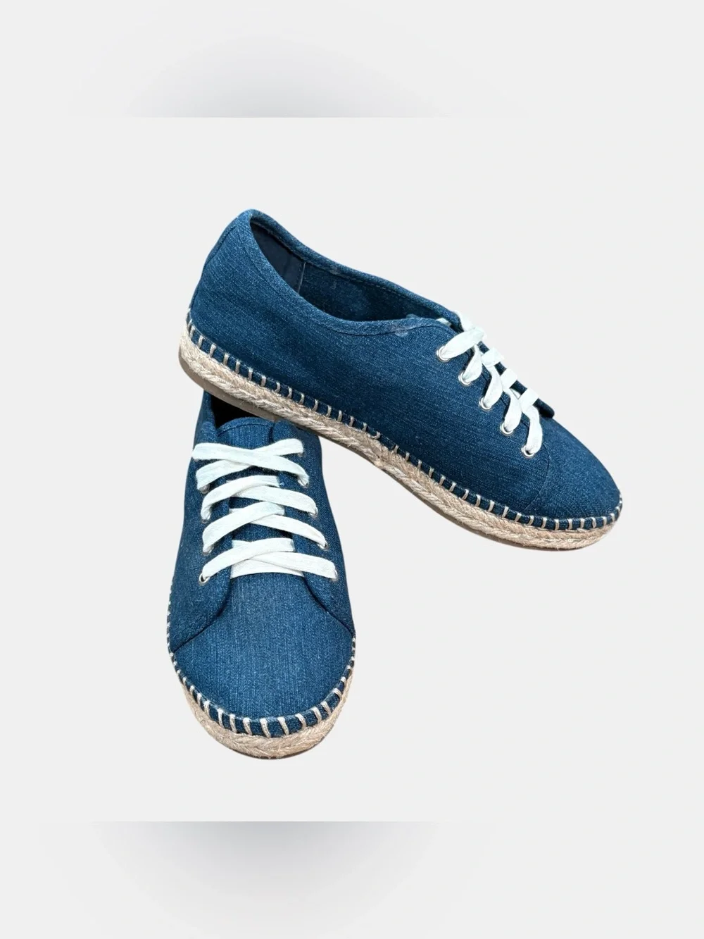 Unisa Denim Espadrille Sneakers Lace Up Casual Shoes Women's‎ 7M